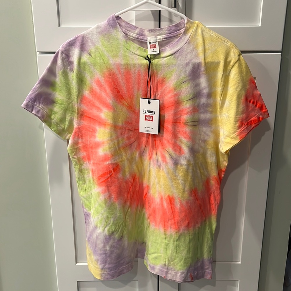 Re/Done Hanes 70s tie dye tee